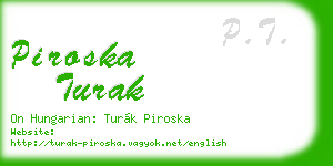 piroska turak business card