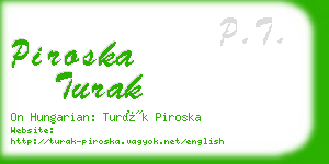 piroska turak business card